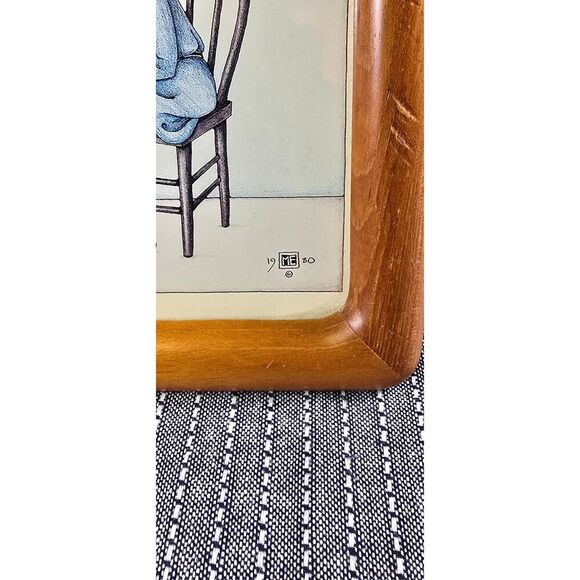 MARY ENGELBREIT 1980 THE CRAB POSTER PRINT 4x6 Framed - Picture 2 of 6